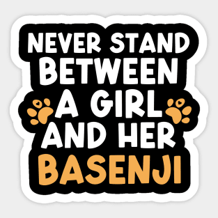 Basenji Girl Sticker